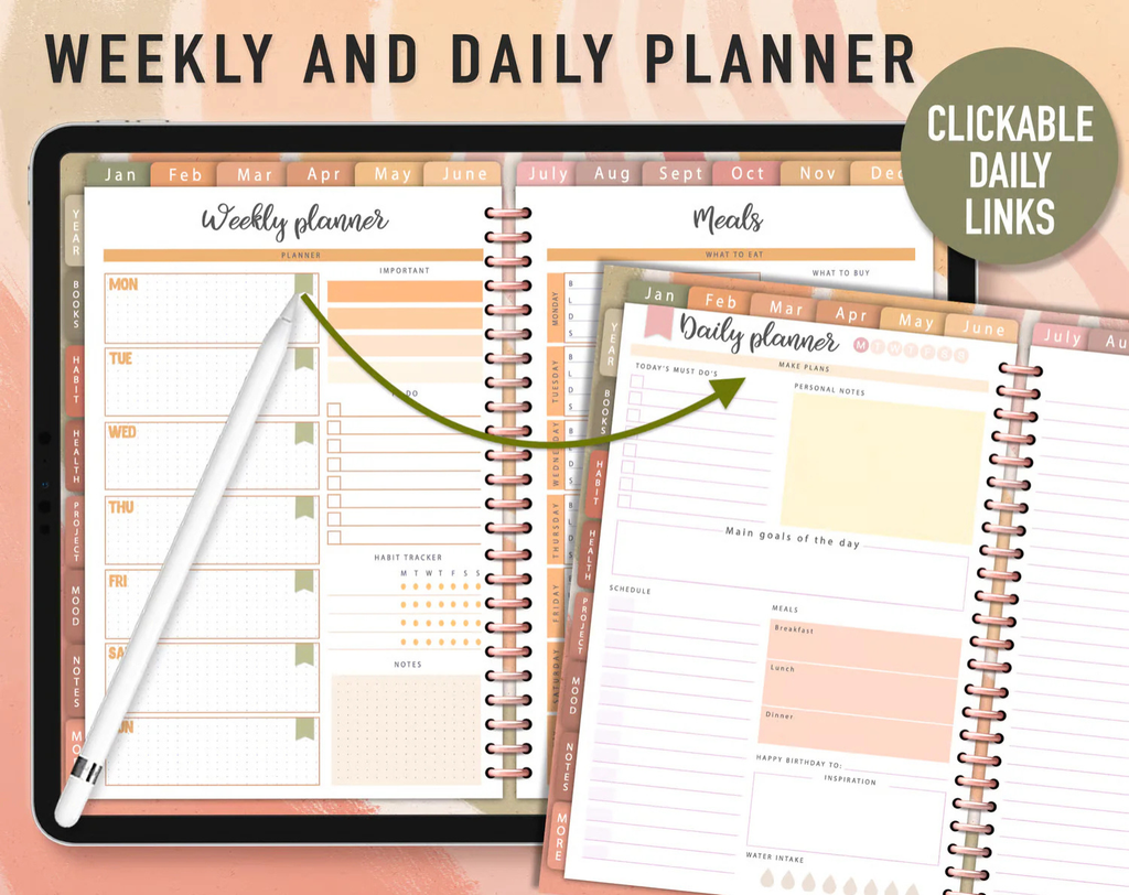 Goodnotes Digital Planner Template 2026