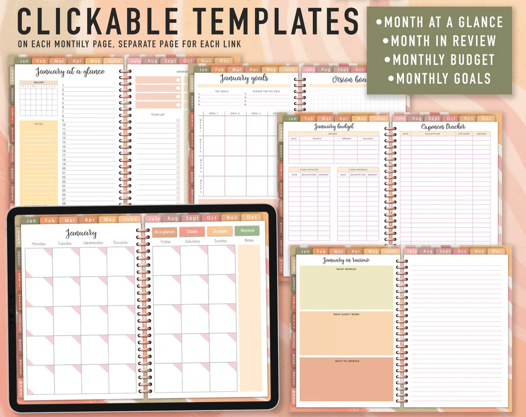 Goodnotes Digital Planner Template 2026