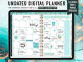 Undated Digital Planner Template 2026