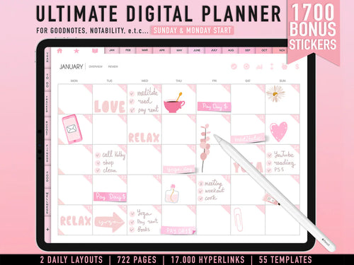 PLR Menstrual Cycle Planner 2026 Horizontal Format